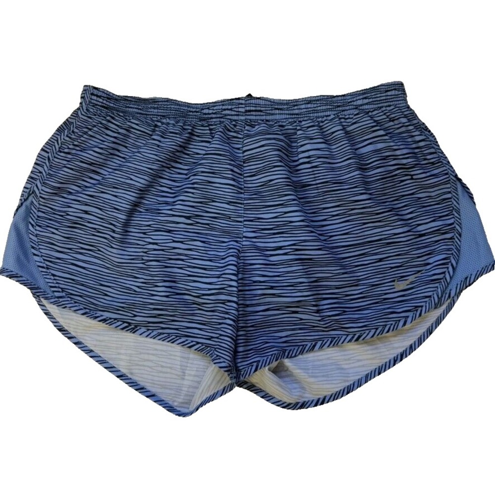 NIKE Womens Dri-Fit Lined Running Shorts - Size‎ M - Blue, Black